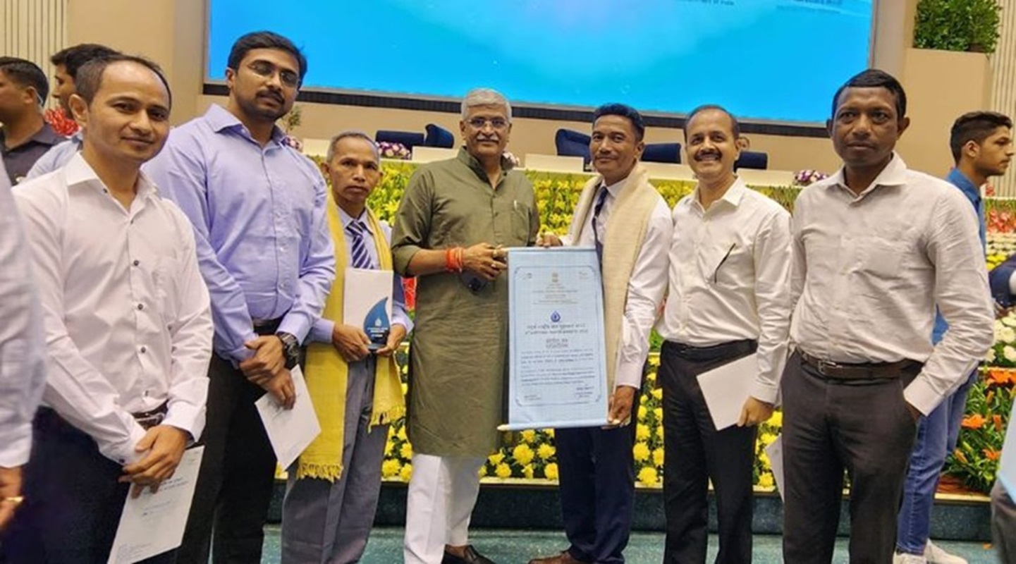 <div class="text-slider">3rd National Water Award, 2021 - Best village Panchayat: Aminda Simsanggre (2nd Place), Chambagre villages (3rd Place)</div><br/>